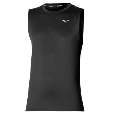 Camiseta sin Manga Mizuno Impulse Core Sin Manga Hombre Negros - Chile M639BPSHMV